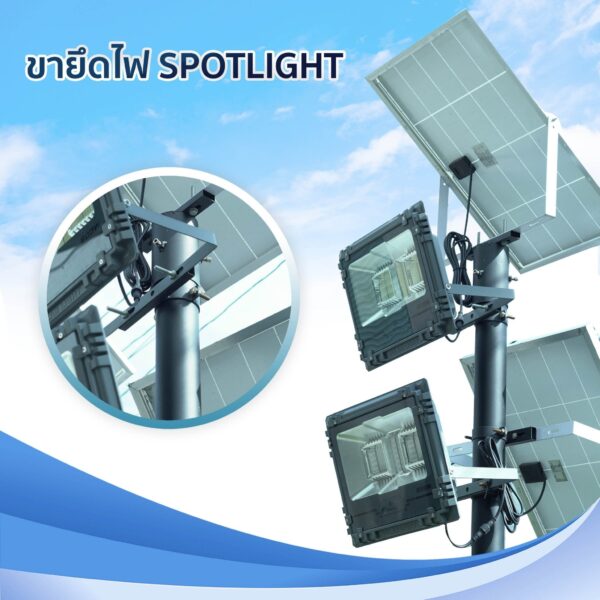 ขายึด ไฟโซล่าเซลล์ และ แผง โซล่าเซลล์