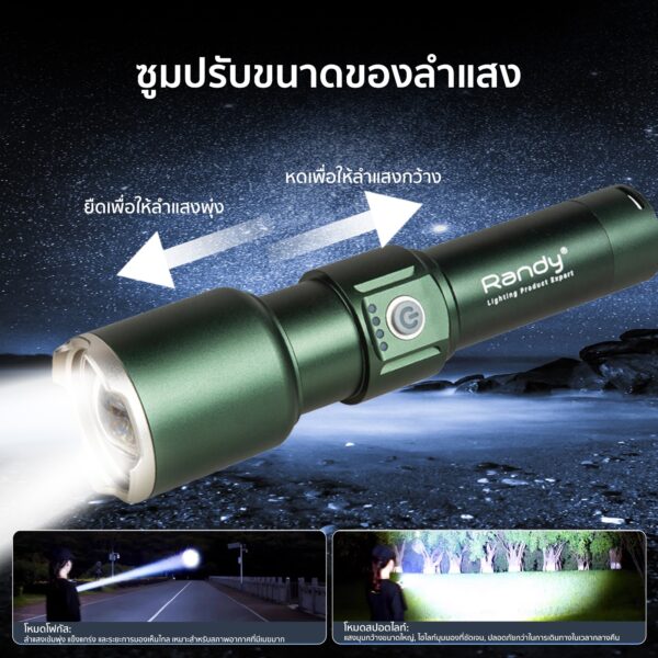 ไฟ Rd3 ไฟฉายแรงสูง RD-T1 - Randy Official Thailand